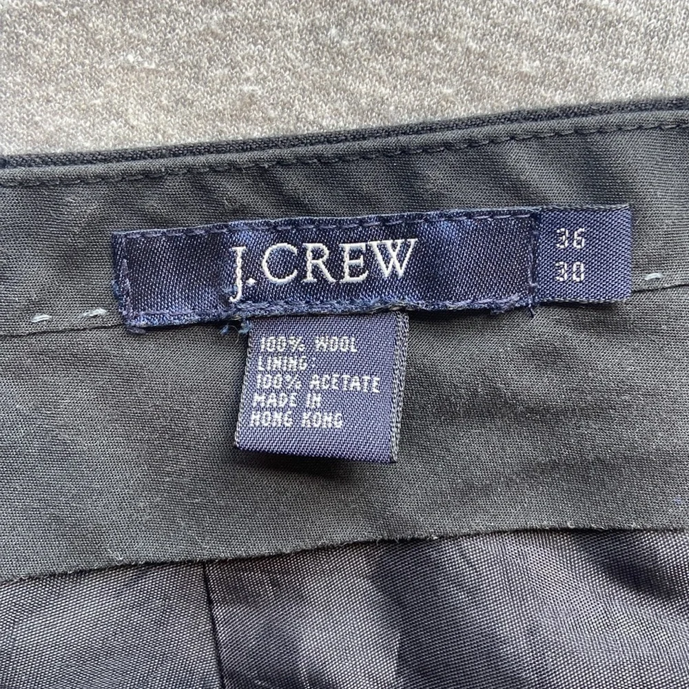 J. Crew Black Ludlow Slim-fit Suit Pant in 100% Italian Wool Size 36 x 30